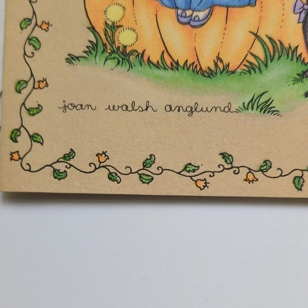 Vtg 80s Hallmark Halloween Greeting Card Black Cat & Princess Trick‎ or Treating